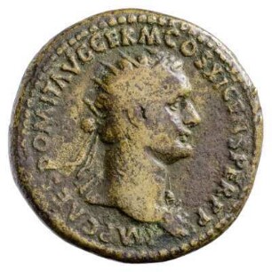 Münze, Dupondius, 85 n. Chr.
