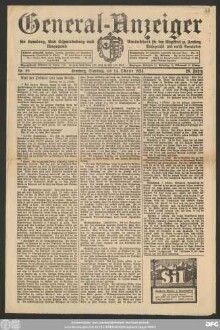 General-Anzeiger für Kemberg, Bad Schmiedeberg und Umgegend, Nr. 98 Kemberg, Dienstag, den 14. Oktober 1924.