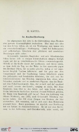 III. Kapitel: in Aschaffenburg