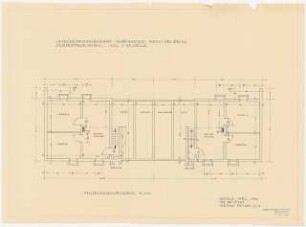 Siedlung Hinrichssegen, Bruckmühl Doppelwohnhaus: Grundriss Keller 1:50