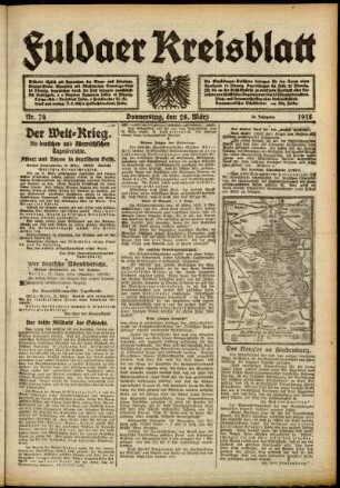 Ausgabe vom Donnerstag, den 28. März 1918.