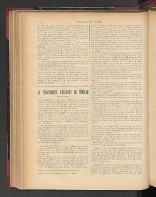 Le Mouvement cotonnier en Afrique.