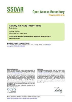 Railway Time and Rubber Time