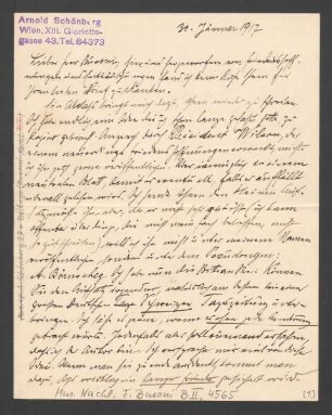 Brief an Ferruccio Busoni : 30.01.1917