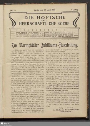 Nr. 18, 15. Juni 1909