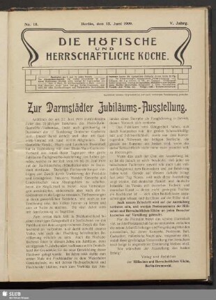 Nr. 18, 15. Juni 1909