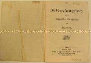 Feldgesangbuch für die evangelischen Mannschaften des Heeres; Berlin, 1897