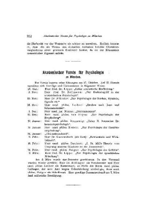Akademischer Verein für Psychologie zu München