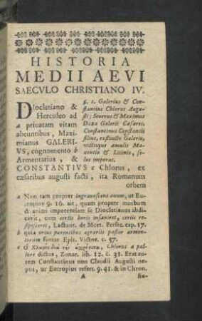 Saeculo Christiano IV.