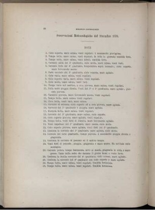 Osservazioni Meteorologiche del Dicembre 1876.
