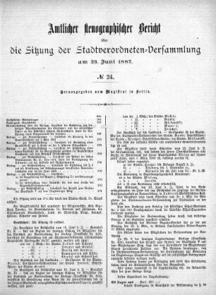 No. 24, 23. Juni 1887
