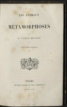 Les animaux á métamorphoses