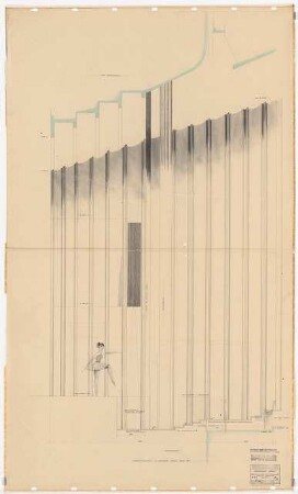 Schauspielhaus, Bochum: Zuschauerhaus Innen: Ansicht Wandvertäfelung Vorbühne 1:10