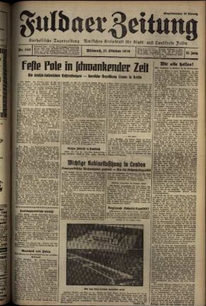 Ausgabe vom Mittwoch, den 21. Oktober 1936.
