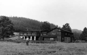 Schmiedeberg-Ammelsdorf. Ehem. Sägewerk Körner, jetzt Wasserwirtschaft oberhalb der Körnermühle