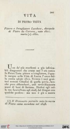 Vita di Pietro Testa