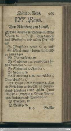 127. Reys. Von Nürnberg gen Lübeck