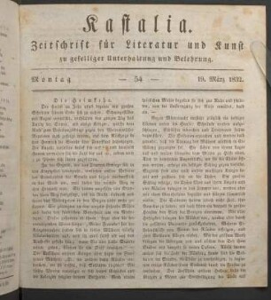 Ausgabe vom 15. März 1832.
