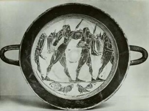 Trinkschale mit heimkehrenden Kriegern