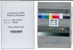 Entnazifizierung Robert Karl Haas , geb. 03.12.1907 (Maurer)