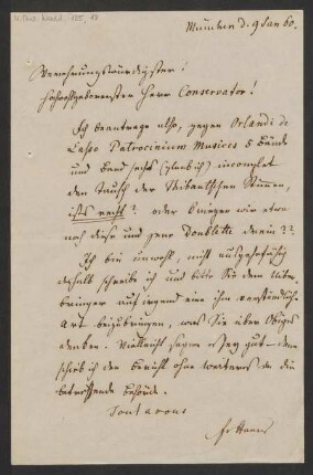 Brief an Julius Joseph Maier : 09.01.1860