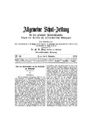 Ueber die Individualität und ihr Verhältnis zur Pädagogik . (Fortsetzung)