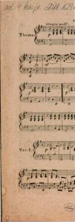 Variations pour la flûte seule avec accomp. de pianoforte ou guitarre ad libitum : sur la cavat. fav.: (Sorte secondami) ; ... ; dans l'opéra Zelmira