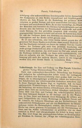 70-72 [Rezension] Parsch, Pius, Volksliturgie