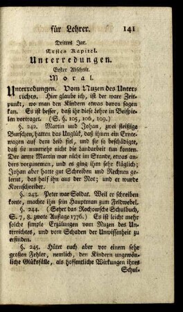 Erstes Kapitel. Unterredungen