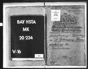 Geschäftsgang und Verhältnisse des K. Geheim. Hausarchivs, Dienstinstruktion.