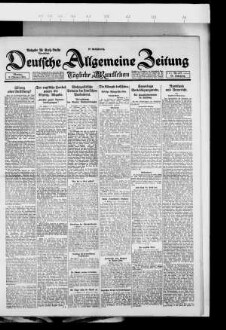 Deutsche allgemeine Zeitung : DAZ ; [...] : Ausgabe Groß-Berlin, Abendblatt