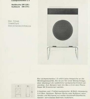 Braun Lautsprecher „L 2"