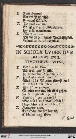 Dialogvs XVIII.