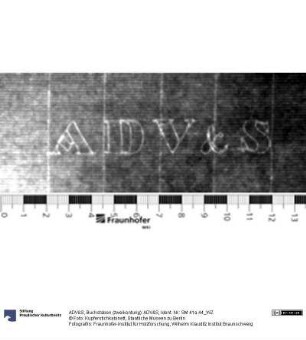 Buchstaben (zweikonturig): ADV&S