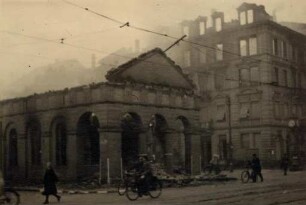 Zerstörungen Zweiter Weltkrieg - Stadtgebiet. Mühlburger Tor