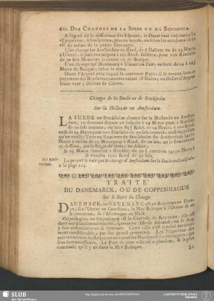 Traité Du Danemarck, Ou De Coppenhague Sur le Sujet du Change