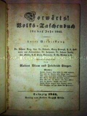 Almanach auf das Jahr 1843