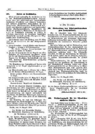 Einberufung von Schulamtsbewerbern zum Landjahrdienst : [Erziehung] ; [Für Preußen] ; [Amtliche Erlasse] ; [Amtlicher Teil]