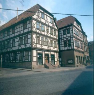 Schmalkalden, Lutherplatz 7. Lutherhaus (Baubeginn um 1520). Straßenansicht