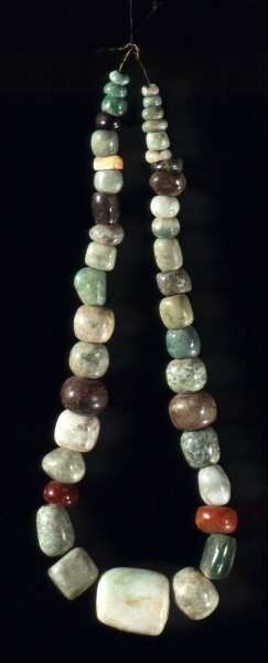 Green stone chain