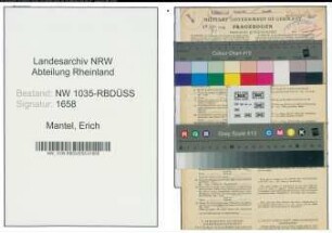 Entnazifizierung Erich Mantel , geb. 19.01.1900 (Buchhalter)