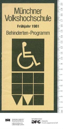 Programm für Menschen mit Behinderung 1. Semester 1981