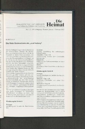 Nr. 1/2. 109. Jahrgang. Husum, Januar/Februar 2002.