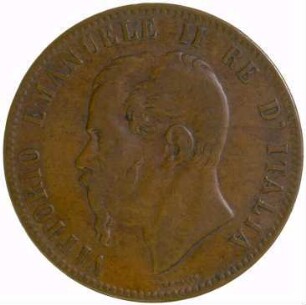 Münze, 10 Centesimi (ITL), 1867