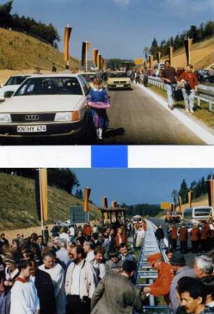 Einweihung des Streckenabschnitts am 28.09.1990