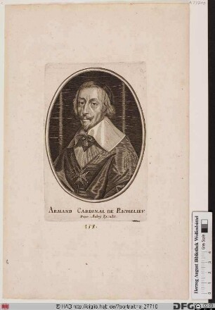 Bildnis Armand-Jean du Plessis, (1622) cardinal et (1631) duc de Richelieu