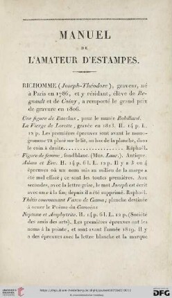 Manuel de l'amateur d'estampes