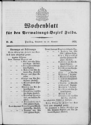 Nr. 48, Ausgabe vom 30. November 1850