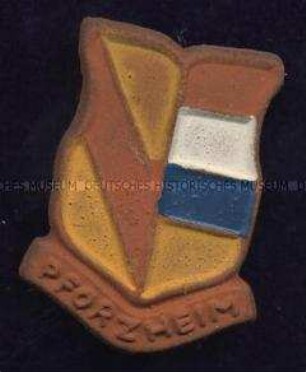 WHW-Abzeichen, Städtewappen Baden/Elsass: Pforzheim, Straßensammlung im Gau Baden vom Januar 1941