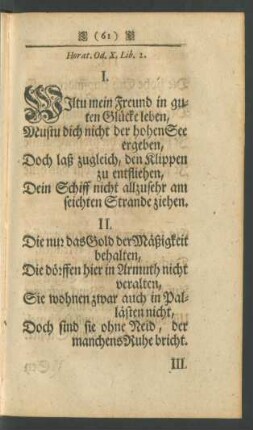 Horat. Od. X. Lib. 2.